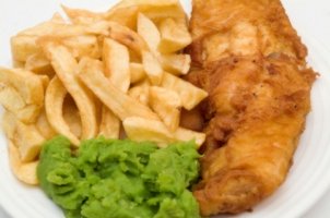 Easy Feasts in Anstruther - Fish and Chips and Mushy Peas